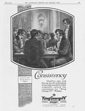 KING GEORGE IV WHISKY Consistency - Vintage Advertisement 1929