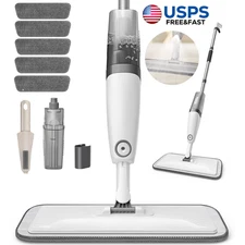 Microfiber Spray Mop for Floors Cleaning: Wet Dry Hardwood Floor Mops with 5 Pad