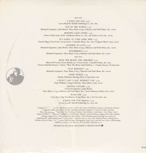 Carpenters Original Sealed Lps On A & M-The Singles/Close To You/A Song For You - Picture 6 of 6