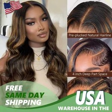 13x4 Body Wave Ombre 1B/30 Lace Front Wigs 20...