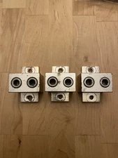 Ilsco D1038 Mechanical Lug 2 Wire 500MCM-2 AWG 5/16 Holes Lot of 3 Lubed Screws