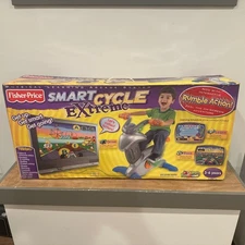 Fisher Price Smart Cycle Extreme Physical Learning Arcade Plugs Into TV New RARE