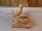 Vintage Shawnee Glazed Art Pottery Robin Bird on Nest Small Planter