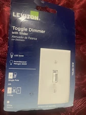 Leviton Toggle Dimmer Switch w/ Slider TSL06-1KW Single-pole or 3-way NEW