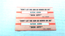 NOS TITLE STRIP-ELTON JOHN Don't Let The Sun Go Down On Me/Sick City-L@@K!