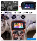 7'' w/ Carplay Car Stereo Radio For Mercedes Benz SL R230 SL350 SL500  2001-2005