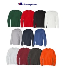 Champion Men's Tagless Long Sleeve T-Shirt CC8C - Pick Size & Color