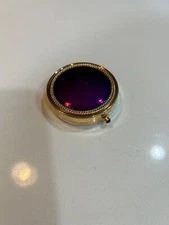 New Vintage Estee Lauder Solid Powder  Compact "2010 Royal Moon"