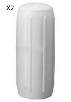 2 X Boat Fenders Ribbed Htm4 'ocean Blue' 28 - 71cm White Inflated Marine Yacht 2 X Boat Fenders Ribbed Htm4 'ocean Blue' 28 - 71cm White Inflated Marine Yacht