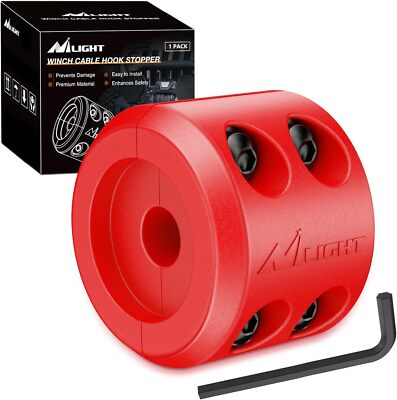 #ad Nilight Winch Stopper for ATV UTV Truck SUV Winch Cable Hook Rubber Stopper $8.99