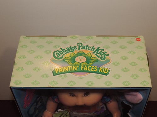 VTG Rare Cabbage Patch Kids Doll In Box, Paintin' Faces Kid, Never Played With - Picture 8 of 11