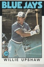 FREE SHIPPING-MINT-1986 Topps #745 Willie Upshaw Blue Jays PLUS BONUS CARDS