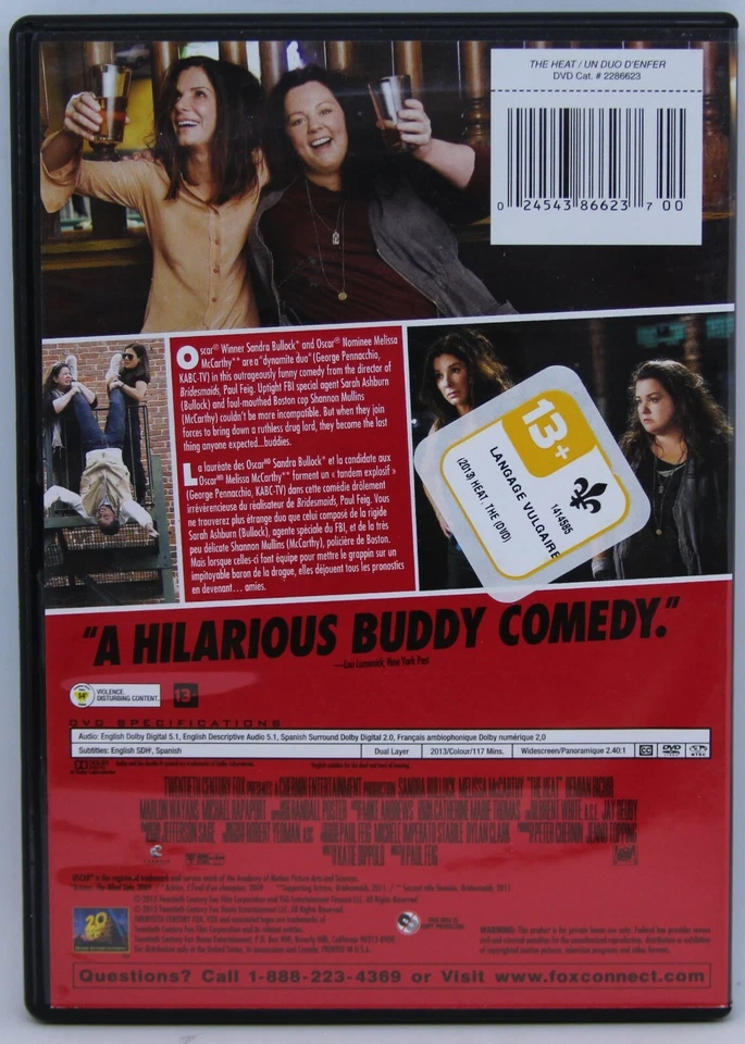 The heat - DVD - Sandra Bullock, Melissa McCarthy - Image 2 of 2
