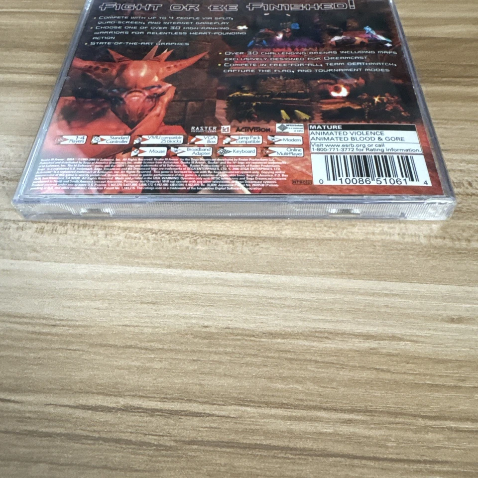 2000 Sega Dreamcast Quake 3 Arena Factory Sealed Brand New - Image 4 of 4