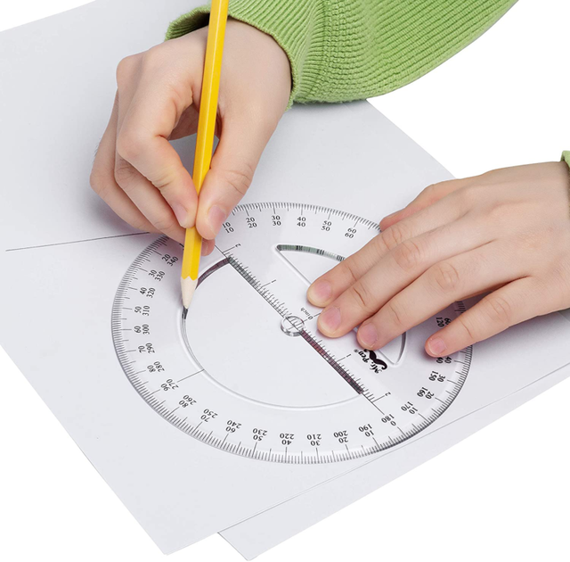 Mr. Pen Protractor, Pack Of 2, Protactor 360 Degree, Protractor Set