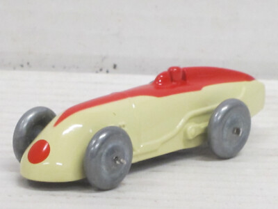 Rennwagen Auto de Course Nr.3 in creme/rot Box Dinky 23 A / Atlas ca. 1:50
