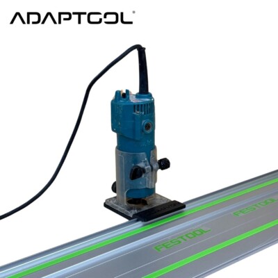 Makita 3703 Trimmer Router Guide Rail Adaptor To Festool Guide Rail 230V  110V UK
