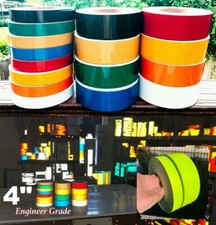 4" Flexible Engineer Grade Reflective Tape Rolls - 30'  150' Rolls