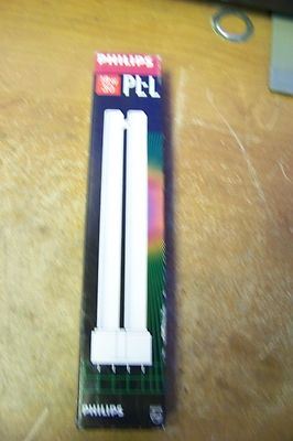 NEW Philips PL-L 18W Long Twin-Tubed Compact Fluorescent Light Bulb 3000K