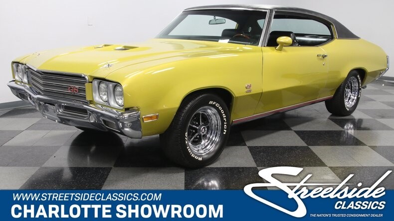 1971 Buick GS 455 classic vintage chrome restored big block Cortez Gold black vinyl interior