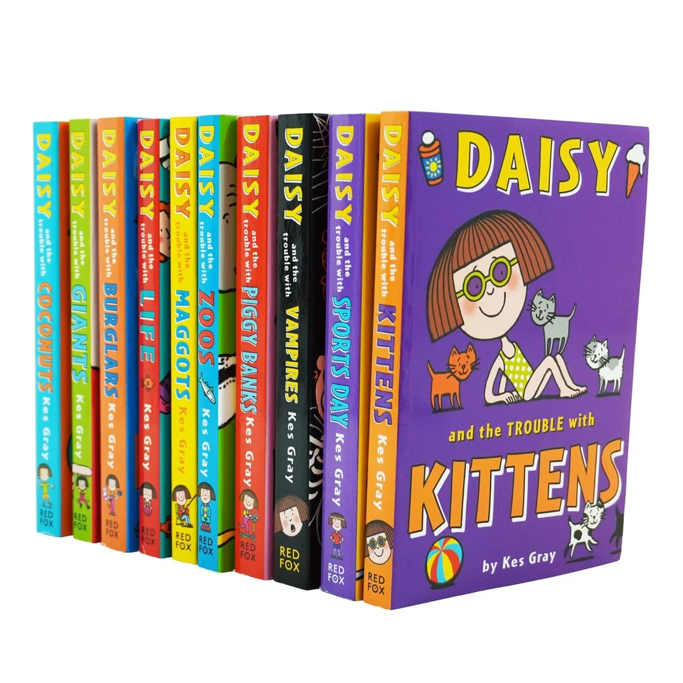 Daisy & The Trouble With Kittens By Kes Gray 10 Books Set -Ages 9-14 -Paperback