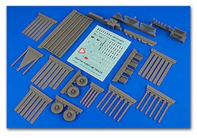 1/32 USAF F2A Flightline Steel-Type Platform Trailer w/Racks (D)