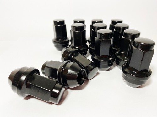FIT FORD F-150 2015-2020 OEM REPLACEMNT SOLID LUG NUTS 14X1.5 THREAD BLACK 24PC - Picture 2 of 9