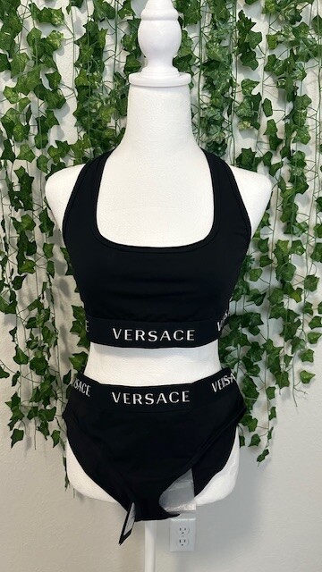 VERSACE SPORT BRA & WAIST BAND SET SIZE: M (1) -  L (1)  $180.00 EACH