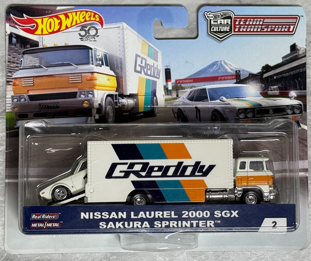 Hot Wheels Team Transport Nissan Laurel 2000 SGX &Sakura