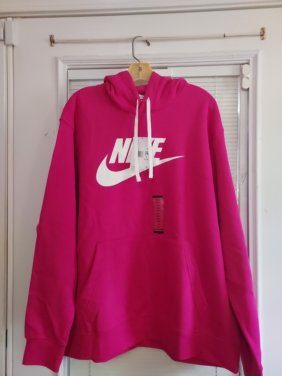 nike sportswear club fleece fireberry