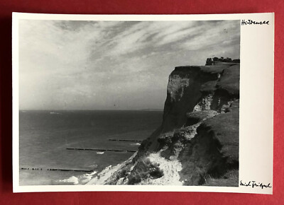Künstler Foto AK von Erich Fritzsch HIDDENSEE Inselansicht Steilküste ( 73638