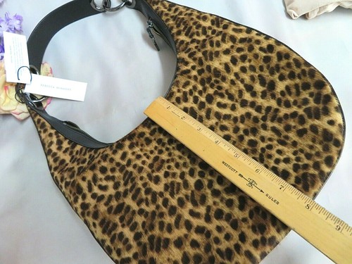 REBECCA MINKOFF purse HANDBAG genuine LEATHER HAIR CALF leopard print NWT $348 - Picture 10 of 12