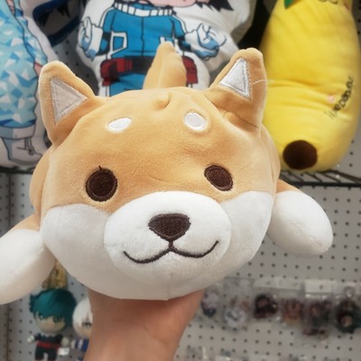 sleeping shiba inu plush