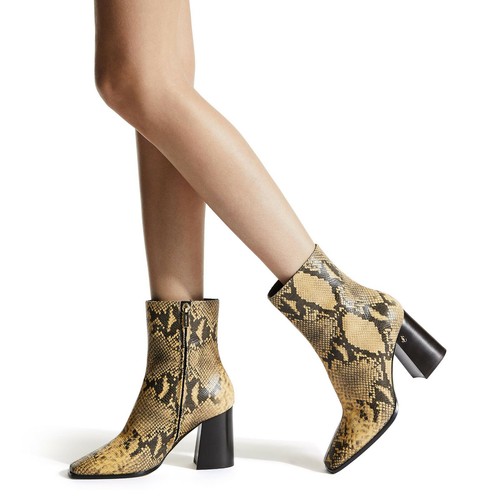 Jimmy Choo Bryelle Snake-effect Leather Boots Size: 39