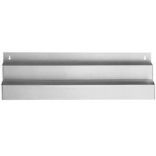 8 1/8"W x 36"L Stainless Steel Double Tier Speed Rail Liquor Display - Picture 4 of 7