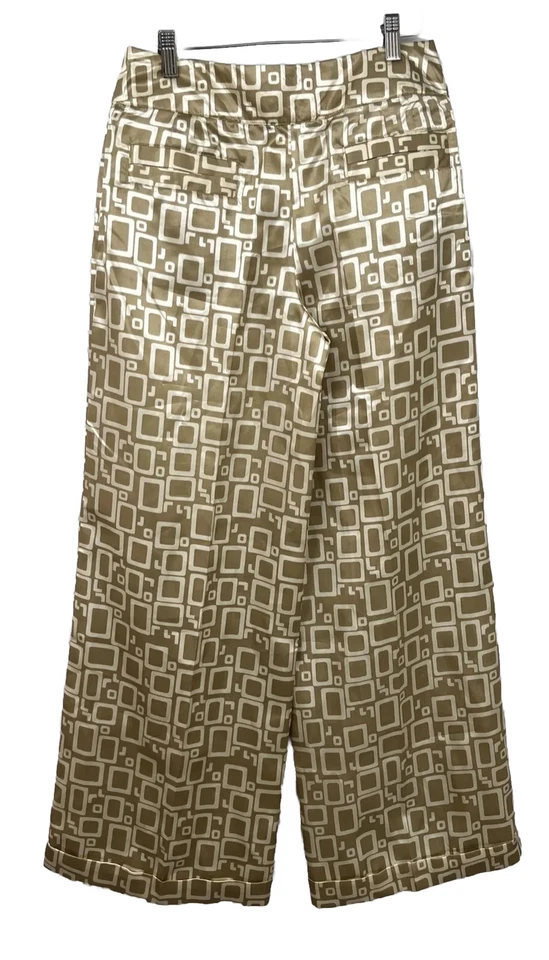 Pantalones de Carrera Vintage Metrostyle Para Mujer Talla 8 Pierna Ancha Poliéster Estampado Foto 2 de 4