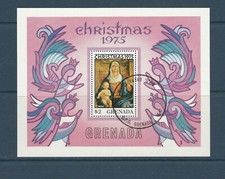 Grenade Grenada bloc tableau noel 1975 num: 47