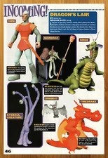 2002 AnJon Dragon's Lair Figures Print Ad/Poster Don Bluth Game Dirk Toy Art 00s