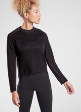 ATHLETA TURBO SEAMLESS SWEATSHIRT, SIZE S
