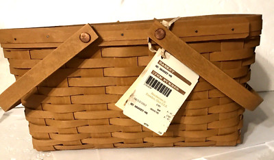 Longaberger Medium Market Basket Warm Brown 2012 REW New w tag  ADD PROTECTOR