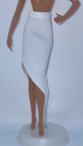 Barbie Signature 2021 Made to Move Looks #1 Doll Outfit White Asymmetric Skirt