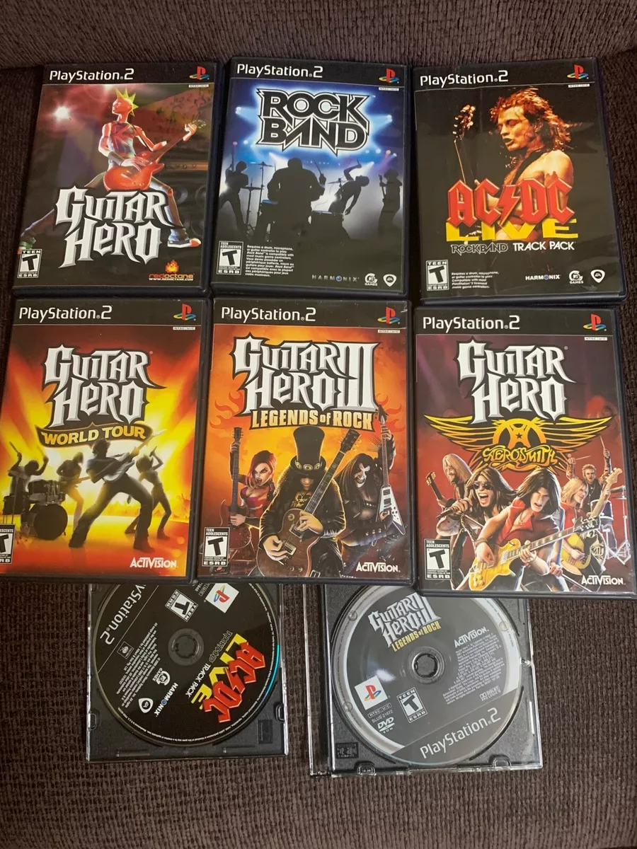 In Stock Now!) Guitar Hero Smash Hits Guitar Game for PS2 +