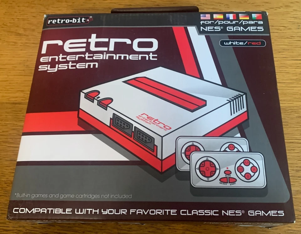 Retro-Bit Retro Entertainment System - White/Red - CIB - Image 2 of 4