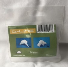 D-Line Micro Smooth Fit 4 Piece Accessory Kit For 16x8mm Decorative Trunking