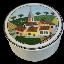 VILLEROY & BOCH Porcelain Naïf Trinket Box + Lid Depuis 1748 Naïf Countryside