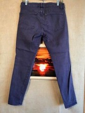 Rich & Skinny women’s jeans purple 30W x 28L mid-rise zip fly stretch USA made