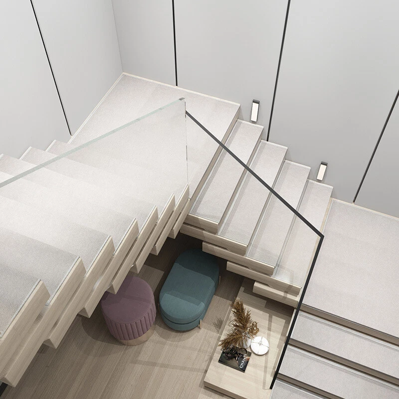 1PC Selbstklebend Teppich Treppe Stufen Rutschfest L-FORM Silence Schritte Matte - Bild 3 von 4