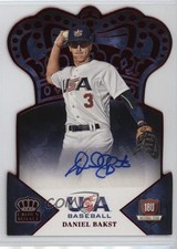2015 Panini USA Baseball Crown Royale Red Signatures 19/50 Daniel Bakst Auto 0a7