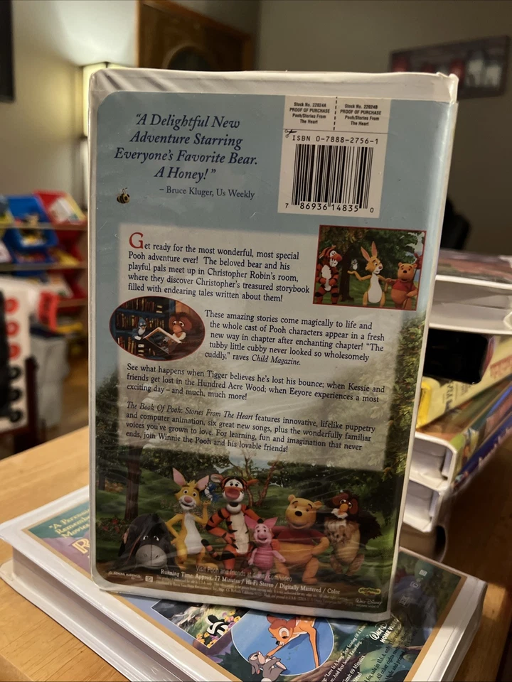 The Book of Pooh: Stories from the Heart- 2001 Demo VHS, HTF, Rare Excellent Foto 4 de 4