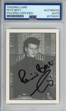 1992 American Images Pete Best AUTO Beatles Original Drummer SIGNED PSA DNA COA